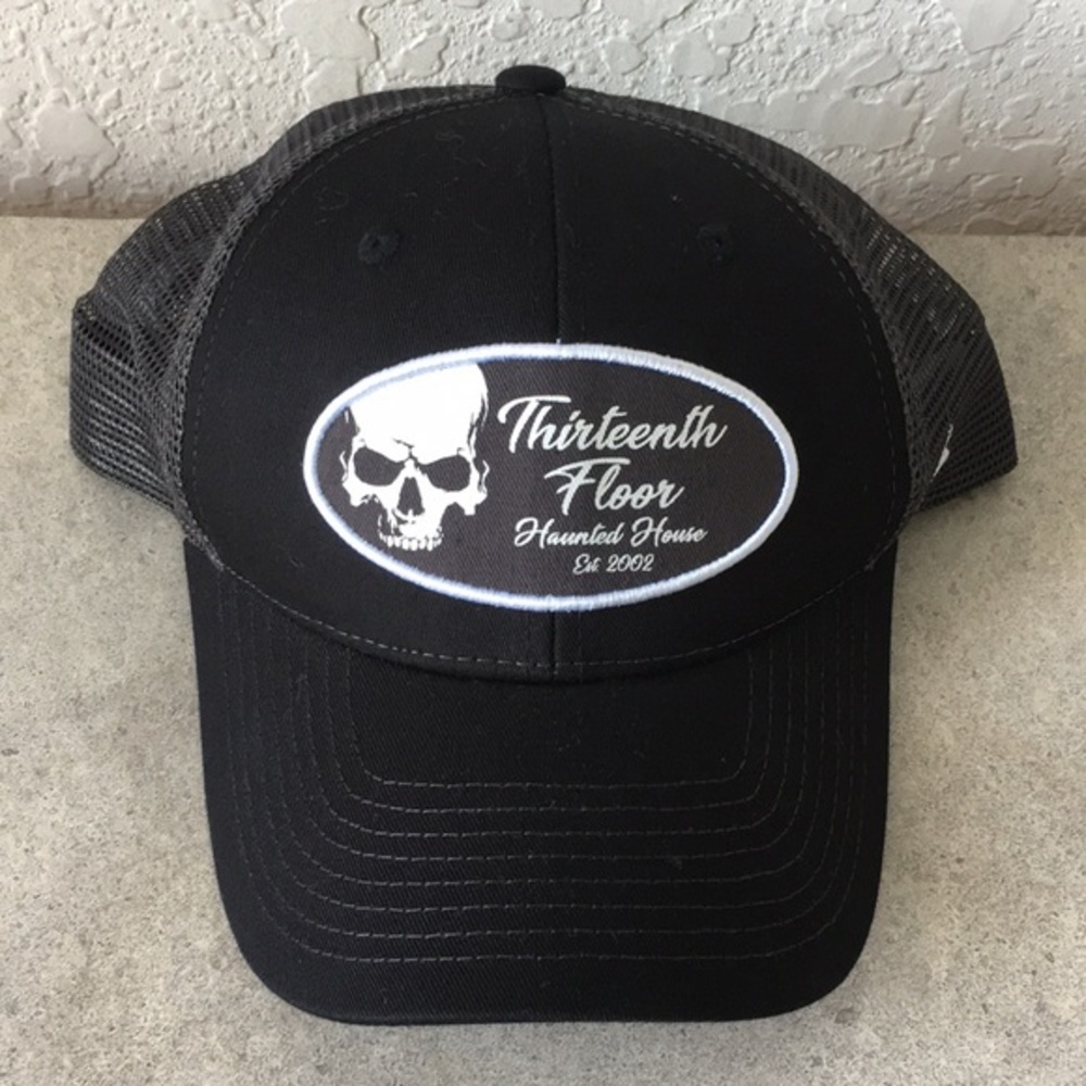Men hats Thirteenth Floor Haunted House EST. 2002